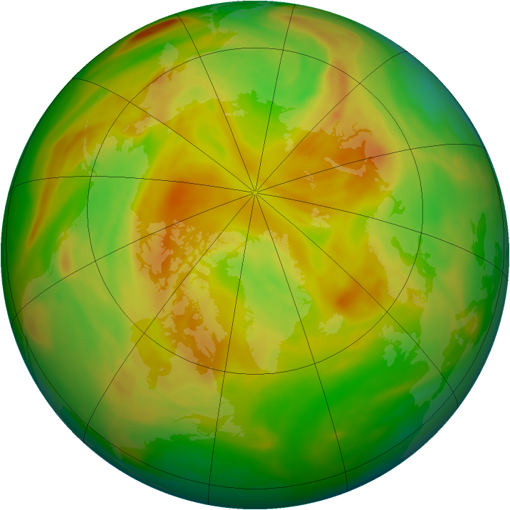 Arctic ozone map for 06 May 2005